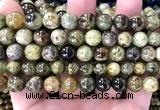 CGA869 15 inches 12mm round green garnet gemstone beads