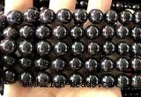 CGA875 15 inches 12mm round red garnet beads wholesale