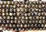 CGA882 15 inches 8mm round green garnet beads wholesale