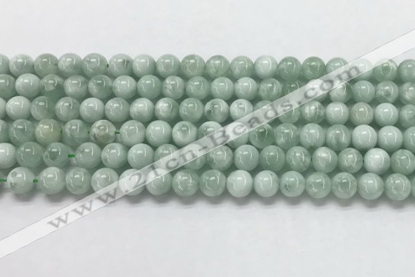 CGA900 15.5 inches 4mm round green angel skin gemstone beads