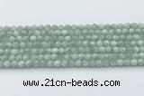 CGA910 15.5 inches 4mm faceted round green angel skin beads wholesale