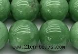CGA933 15 inches 12mm round green angel skin beads