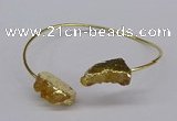 CGB1031 8*18mm - 10*20mm freeform druzy agate bangles