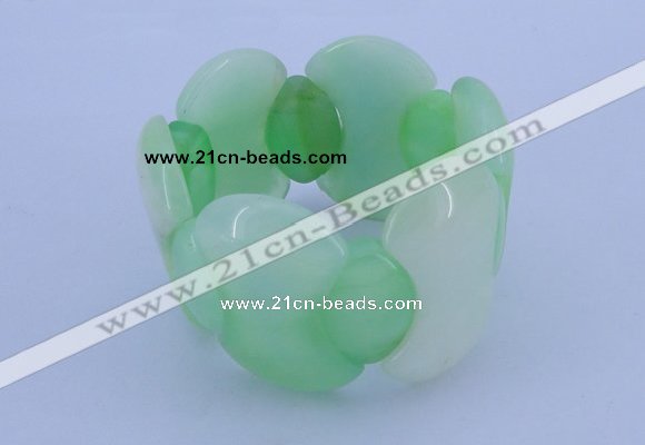 CGB150 8 inches fashion dyed white jade gemstone stretchy bracelet