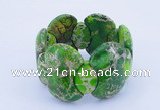 CGB151 8 inches fashion dyed imperial jasper gemstone stretchy bracelet