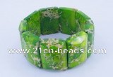 CGB160 8 inches fashion dyed imperial jasper gemstone stretchy bracelet