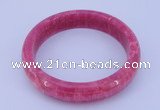 CGB201 Inner diameter 60mm fashion dyed rhodochrosite gemstone bangle