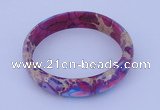 CGB205 Inner diameter 55mm fashion dyed imperial jasper gemstone bangle