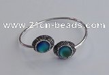 CGB2050 15*20mm oval glass bangles wholesale