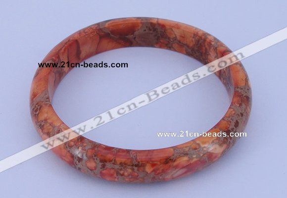 CGB206 Inner diameter 60mm fashion dyed imperial jasper gemstone bangle