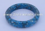 CGB209 Inner diameter 60mm fashion flower turquoise gemstone bangle