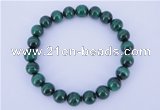 CGB216 2pcs 7.5 inches 6mm natural malachite gemstone bracelets