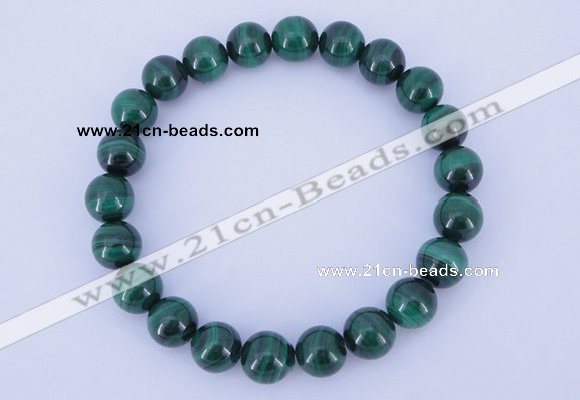 CGB216 2pcs 7.5 inches 6mm natural malachite gemstone bracelets