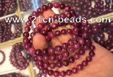 CGB2510 7.5 inches 6mm round ruby zoisite beaded bracelets