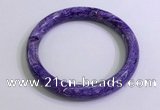 CGB2584 Inner diameter 60mm fashion charoite gemstone bracelet