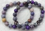 CGB2606 7.5 inches 9mm round natural sugilite beaded bracelets