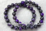 CGB2611 7.5 inches 9mm round natural sugilite beaded bracelets