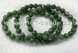 CGB2617 7.5 inches 8mm round diopside quartz beaded bracelets