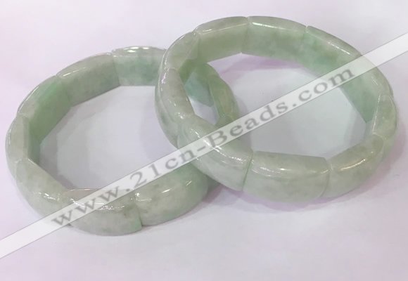 CGB2641 14*20mm faceted rectangle jade bracelets wholesale