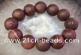 CGB3009 7.5 inches 20mm round agate bracelet wholesale