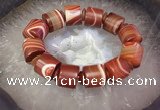 CGB3016 7.5 inches 13*16mm - 15*19mm tube agate bracelet