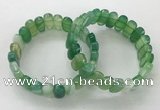 CGB3106 7.5 inches 8*15mm oval agate gemstone bracelets