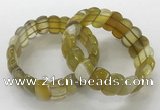CGB3120 7.5 inches 10*20mm faceted oval agate bracelets