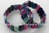 CGB3133 7.5 inches 10*20mm faceted oval agate bracelets