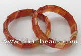 CGB3169 7.5 inches 12*15mm rectangle agate bracelets wholesale