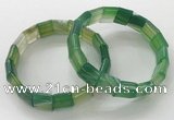 CGB3173 7.5 inches 12*15mm rectangle agate bracelets wholesale