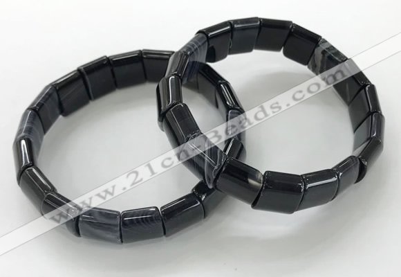 CGB3178 7.5 inches 12*15mm rectangle agate bracelets wholesale