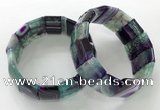 CGB3190 7.5 inches 15*25mm rectangle agate bracelets wholesale