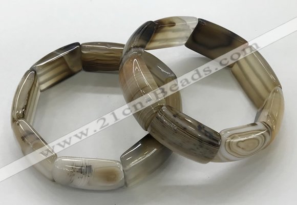 CGB3200 7.5 inches 18*29mm agate gemstone bracelets wholesale