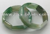 CGB3205 7.5 inches 18*29mm agate gemstone bracelets wholesale