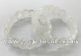 CGB3220 7.5 inches 12*20mm oval white crystal bracelets