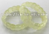 CGB3222 7.5 inches 12*20mm oval lemon quartz bracelets