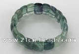 CGB3226 7.5 inches 12*20mm oval fluorite gemstone bracelets