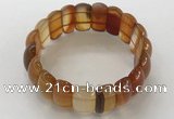 CGB3247 7.5 inches 12*25mm oval red agate bracelets