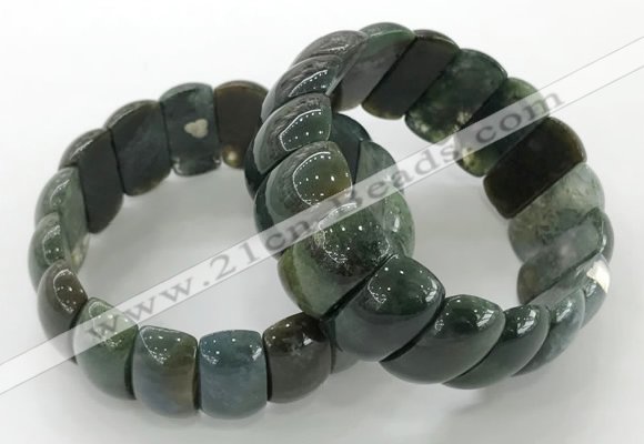 CGB3248 7.5 inches 12*25mm oval Indian agate bracelets