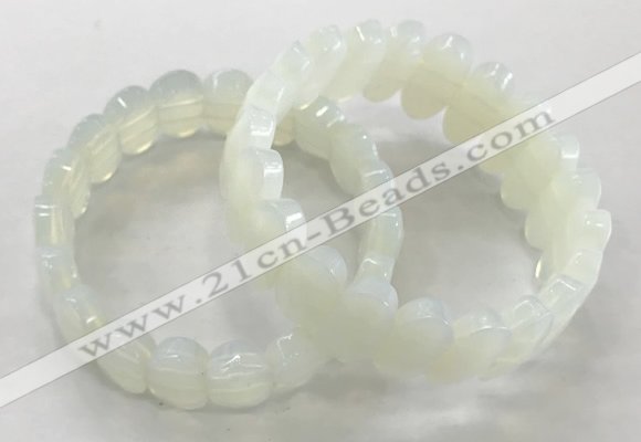 CGB3281 7.5 inches 10*15mm faceted oval opal bracelets