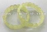 CGB3282 7.5 inches 10*15mm faceted oval lemon quartz bracelets