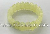 CGB3313 7.5 inches 10*20mm faceted oval lemon quartz bracelets