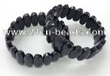 CGB3324 7.5 inches 10*20mm faceted oval blue goldstone bracelets