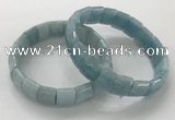 CGB3331 7.5 inches 10*15mm rectangle imitation aquamarine bracelets