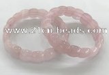 CGB3361 7.5 inches 10*15mm oval rose quartz bracelets