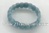 CGB3367 7.5 inches 10*15mm oval imitation aquamarine bracelets