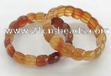 CGB3372 7.5 inches 10*15mm oval red agate bracelets