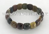 CGB3381 7.5 inches 10*15mm oval mixed tiger eye bracelets