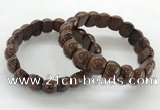 CGB3385 7.5 inches 10*15mm oval mahogany obsidian bracelets