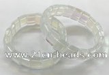 CGB3394 7.5 inches 10*15mm rectangle synthetic moonstone bracelets